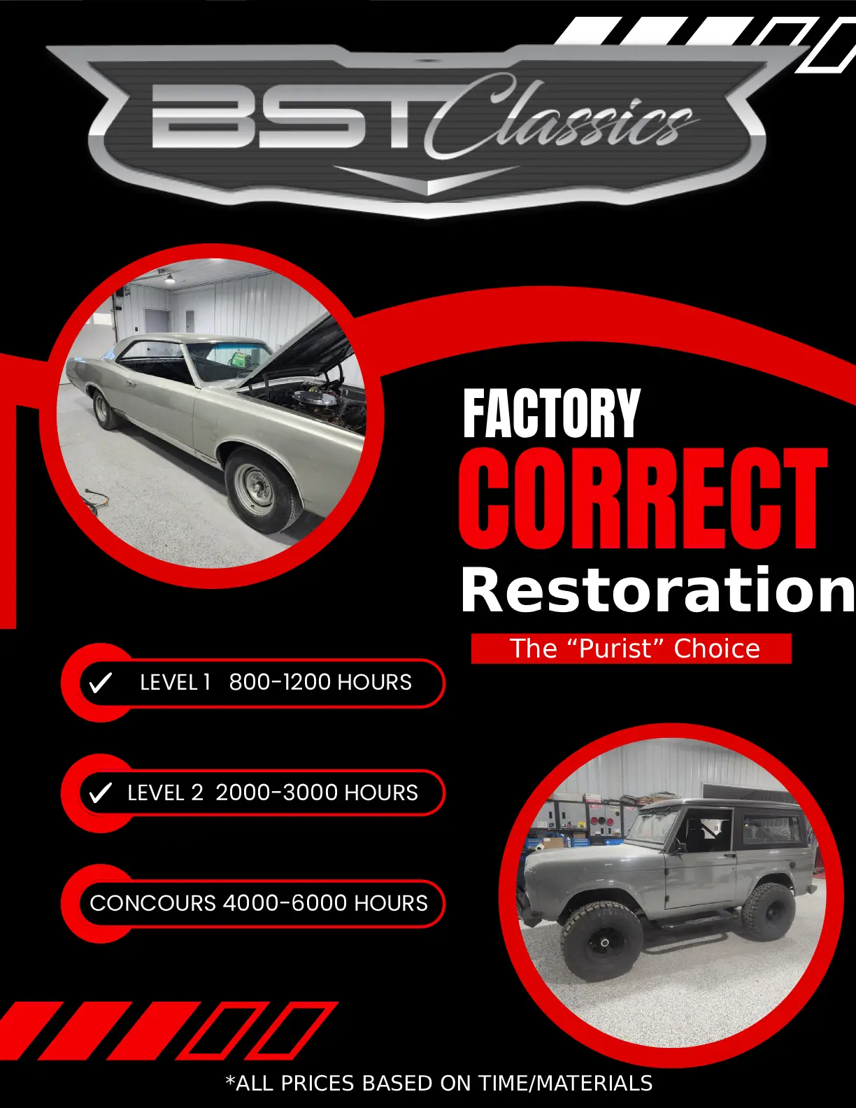 Factory Correct Restoration Certification Plaque